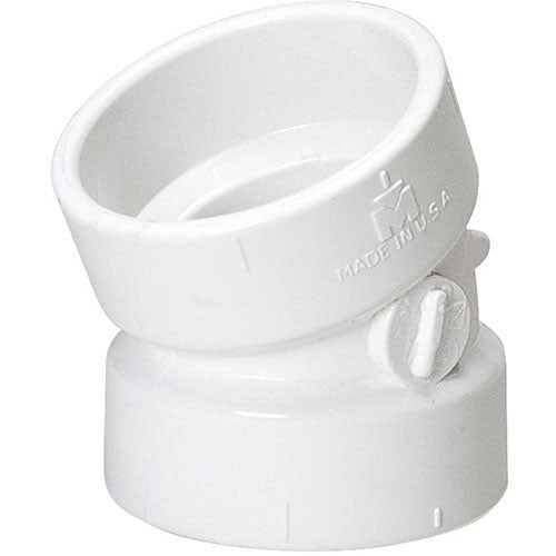 4" DWV PVC 1/16 Bend 22 Degree Elbow (H × H)