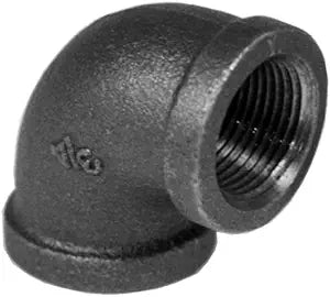 1/4 BLACK 90 ELBOW