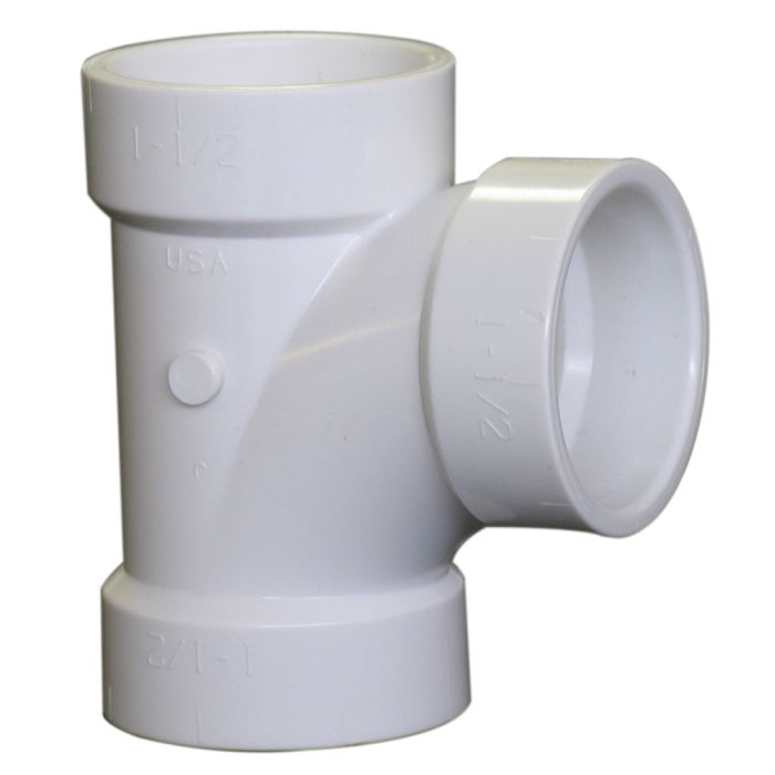 4" DWV PVC Sanitary Tee (ALL HUB)