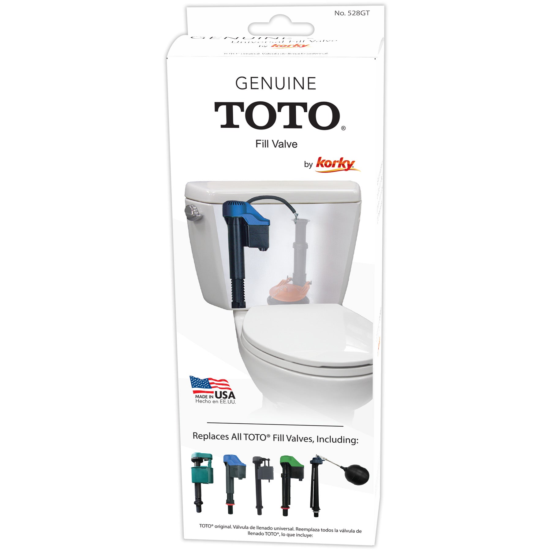 Genuine TOTO Fill Valve by Korky