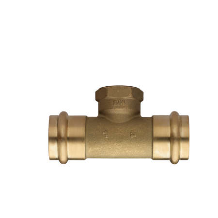 1-1/4x1-1/4x1/2 FPT Copper Press FEMALE TEE