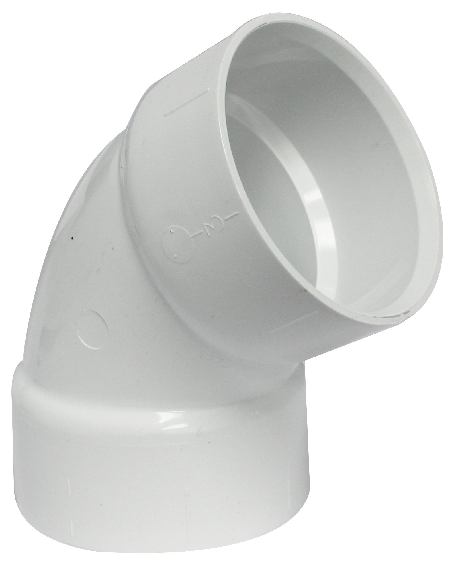 3" DWV PVC 1/6 Bend 60 Degree Elbow (H × H)