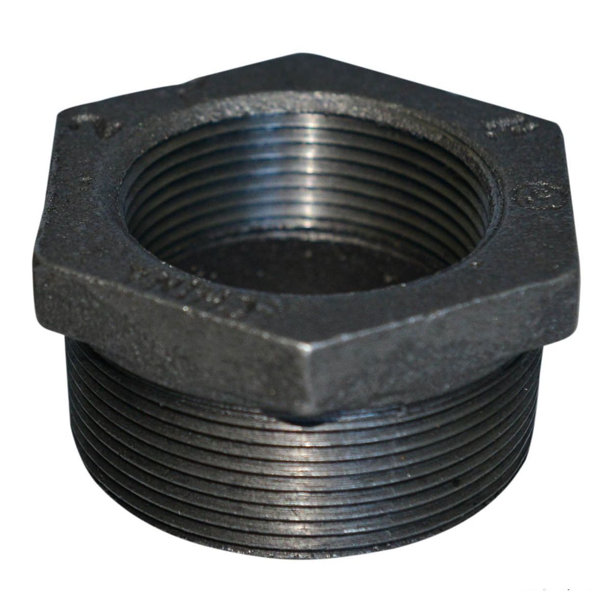 1-1/2 X 1-1/4 BLACK HEX BUSHING