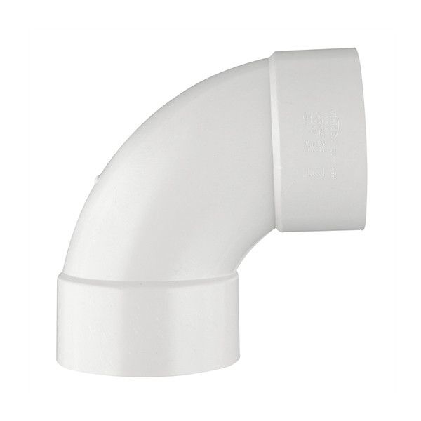 3" DWV PVC 1/4 Bend 90 Degree Elbow (H × H)