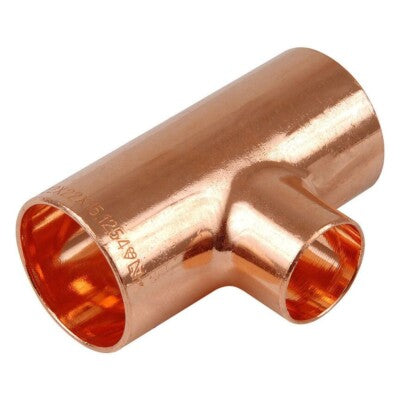 1/2 X 1/2 X 3/8 Copper Sweat TEE - C X C X C