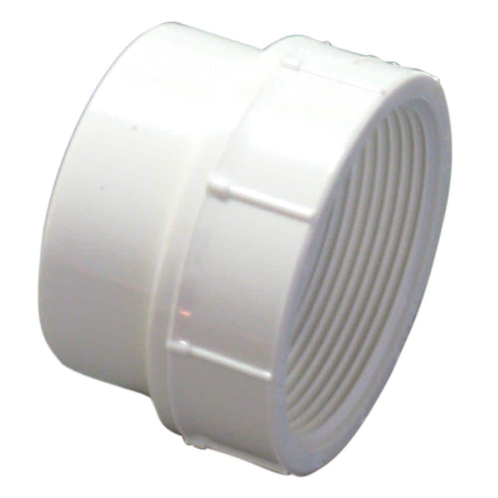 1-1/2" DWV PVC Fitting Cleanout Adapter (S × FPT)