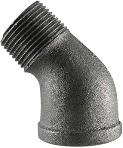 2 BLACK 45 STREET ELBOW Male x Female