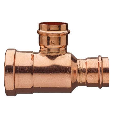 2-1/2x2-1/2x3/4 Copper Press REDUCING TEE