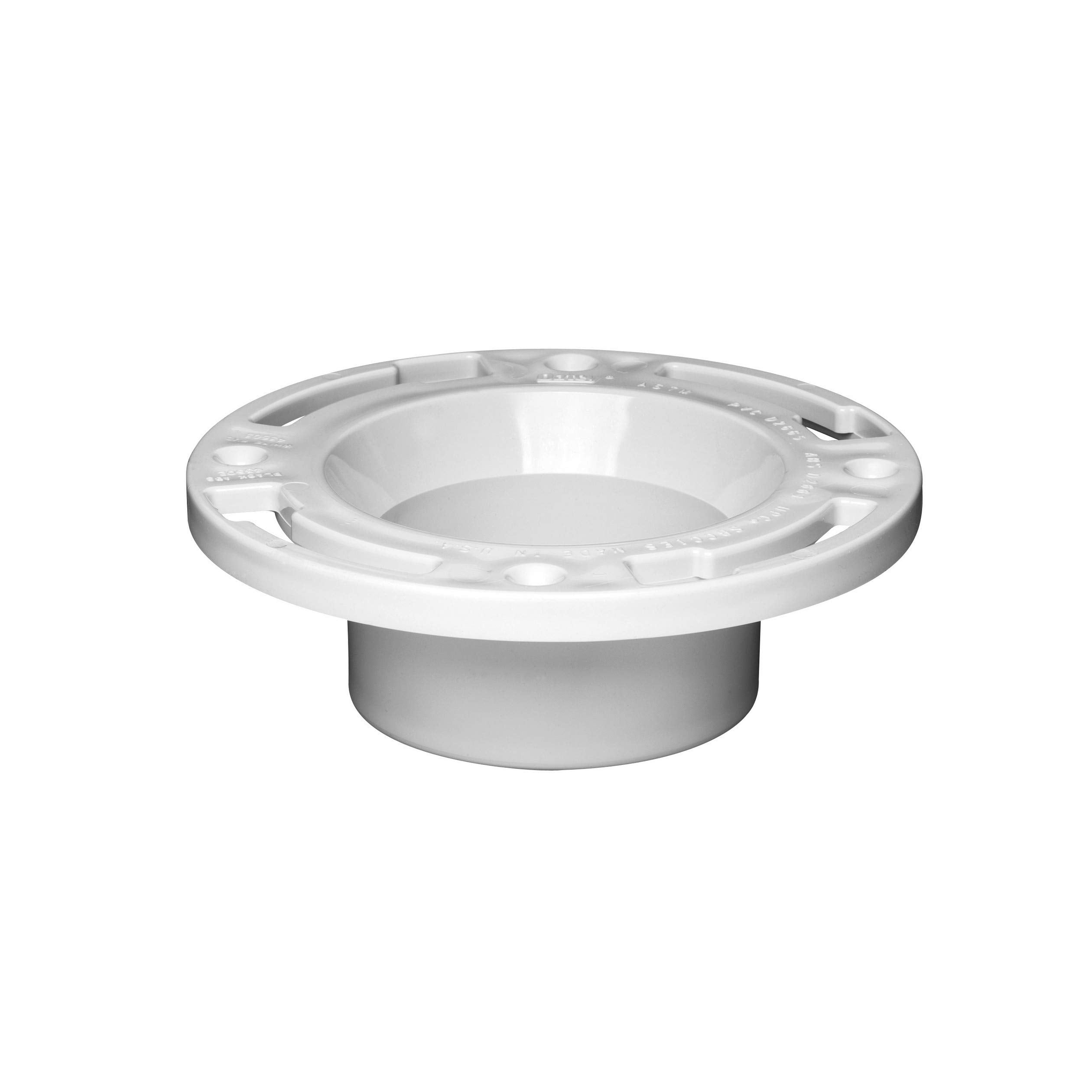 4×4" DWV PVC Closet Flange (H)