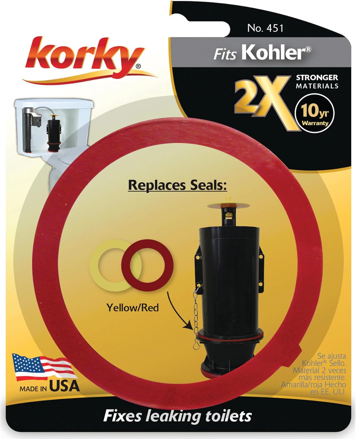 Fits Kohler® 2X Flush Valve Seal