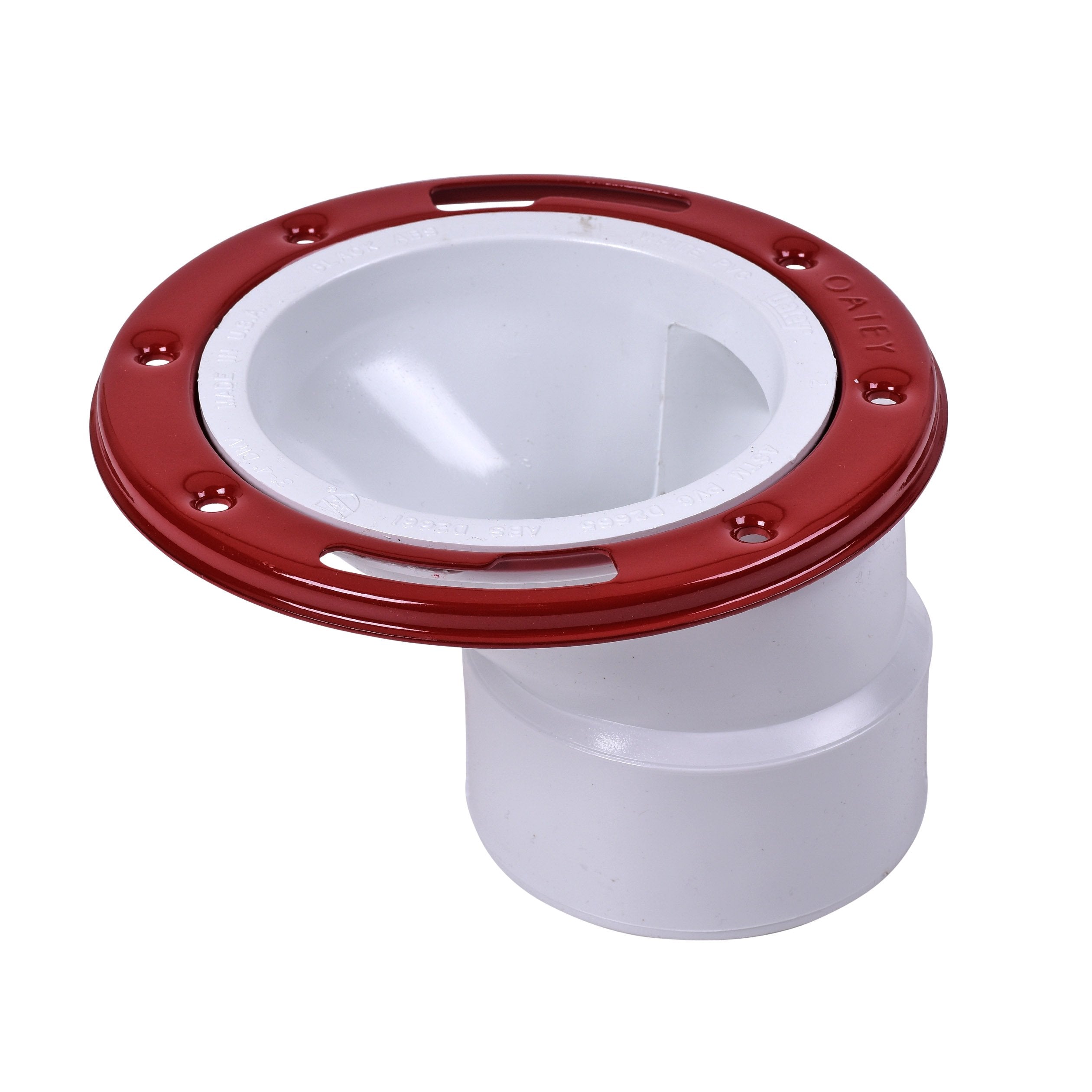 4×3" DWV PVC Offset Closet Flange W/Adjustable Plastic Ring (H)