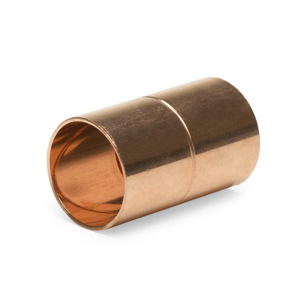 2-1/2 Copper Sweat COUPLING WITH STOP - C X C