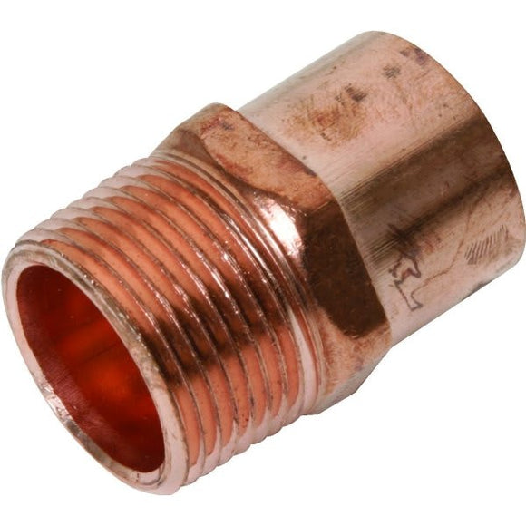 2 1/2 x 2 Copper x Maleale adapterter