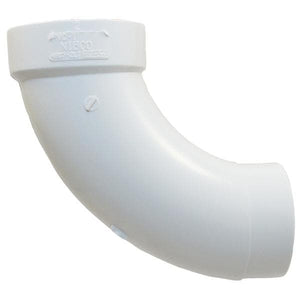 2 x 1 1/2 DWV PVC Reducing Twin Elbows