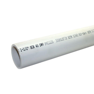 1 1/4" x 2' Schedule 40 PVC Pipe